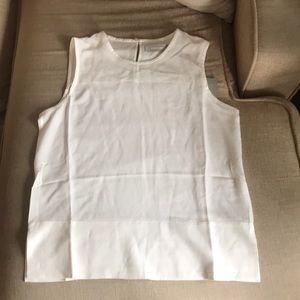 White 100% Silk Everlane Shell Top